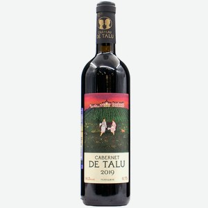 Вино тихое красное сухое столовое ЗГУ Кубань Chateau de Talu КАБЕРНЕ ДЕ ТАЛЮ 0.75 л