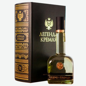 Водка Ладога Легенды кремля 40% 0,7л в подарочной упаковке (фолиант)