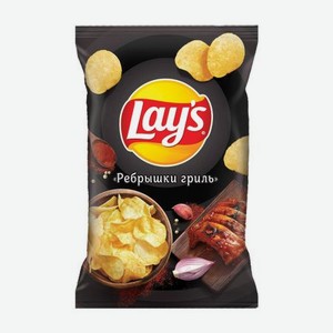 Чипсы Lays ребрышки гриль, 107 г