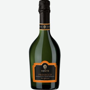 Вино  Фонте  Просекко, 750 мл, Игристое-белое, Сухое