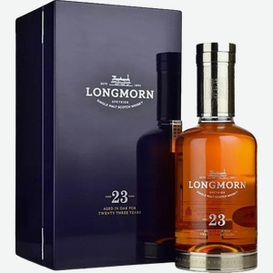 Виски Longmorn Single Malt Scotch Whisky 23 Y.O. (gift box) 40% 0.7 л.