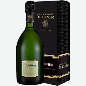 Игристое вино и шампанское Champagne Jeeper Grand Assamblage Brut Champagne AOC (gift box) 12% 0.75 л.