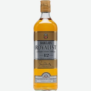 Виски Barclays Royalist 12 y.o. Blended Scotch Whisky 40% 0.7 л.