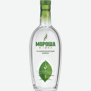 Водка Мороша на минеральной воде Карелии, уровень мягкости № 1, алк. 40%, 0,5 л