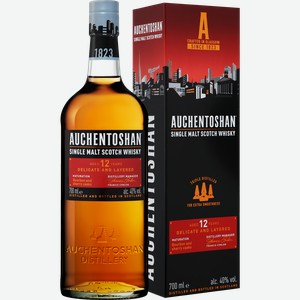 Виски Auchentoshan Single Malt Scotch Whisky 12 y.o. (gift box) 40% 0.7 л.
