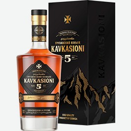 Коньяк Кавкасиони, 5-летний, 0,5 Л