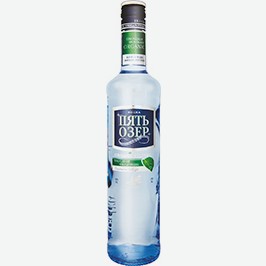 Водка Пять Озёр, Органик Фильтрация, 0,5 Л