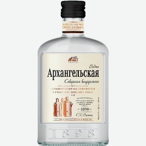 Водка  Архангельская  Северная выдержка, фляга, 100 мл