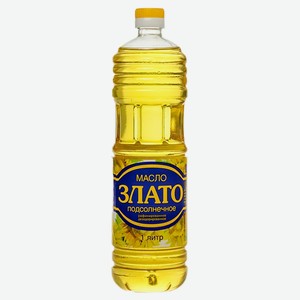 Масло подсолнечное рафинированное  Злато  1л