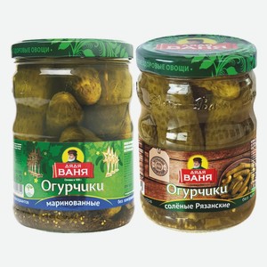 Огурчики маринованные, соленые Рязанские дядя Ваня 950 г