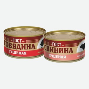Говядина, Свинина тушеная МКК Балтийский 325 г