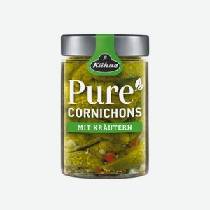 Корнишоны KUHNE с пряными травами 310г с/б