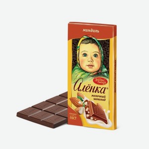 Шоколад АЛЕНКА с миндалем 90/100г (Красный Октябрь)