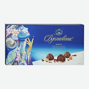 Конфеты ВДОХНОВЕНИЕ шок пралине с др фундуком 400г