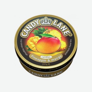 Леденцы CANDY LANE Ананас и манго 200г ж/б