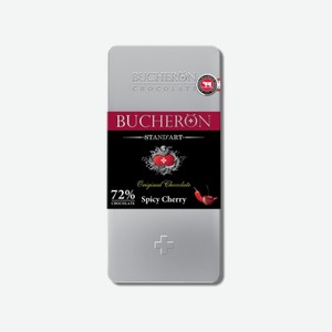 Шоколад BUCHERON Горький с вишней и перцем 100г ж/б