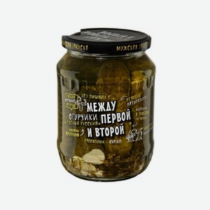 Огурчики М ПиВТ ЗЕЛЕНЫЙ РУССКИЙ маринованные 680г с/б