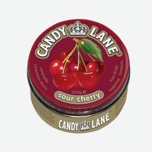 Леденцы CANDY LANE Кислая вишня 200г ж/б