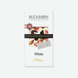 Шоколад BUCHERON Белый клубника, клюква, миндаль 100г