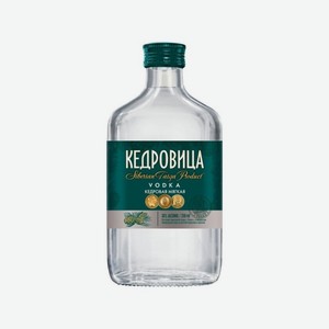 Водка КЕДРОВИЦА Кедровая мягкая 38% 250мл