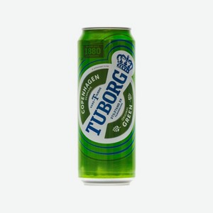 Пиво ТУБОРГ Грин 4,6% 450мл ж/б
