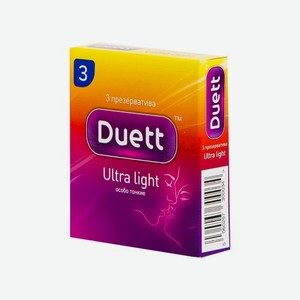 Презервативы DUETT №3 Ultra light