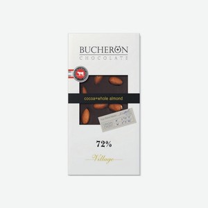 Шоколад Bucheron ORIGINAL Горький шоколад с миндалем 72% 100г
