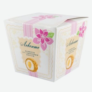 Конфеты Ловенто со сливочным вкусом и миндалем 120г