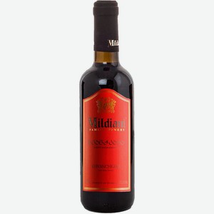Вино Милдиани, Хванчкара, 375 мл, Красное, Полусладкое
