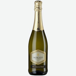 Вино игристое Scanavino Москато, белое сладкое, 0,75 л, Италия