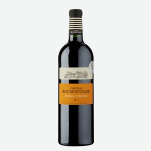 Вино Calvet Chateau Roc Montalon Бордо, красное сухое, 0,75 л, Франция