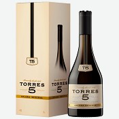 Бренди Torres 5, в тубе, 0,7 л, Испания
