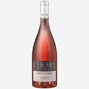 Вино Sauvion Chemin des Sables Rose D`Anjou, розовое полусухое, 0,75л, Франция