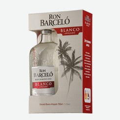 Ром Barcelo Blanco, 0,7 л + стакан, Доминикана