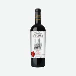 Вино России СОКРОВИЩА КРЫМА Каберне красное сухое 750мл