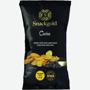 Бакалея Снекголд, Чипсы Картофельные Черная Икра,