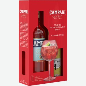 Ликёр Campari (gift box with tonic) 25% 0.75 л.
