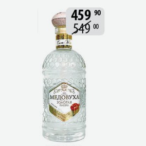 Водка Медовуха Золотая Пасека 40% 0,5л особая