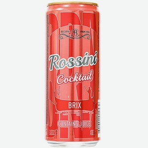 Коктейль Brix Rossini Cocktail 5,5% 0,33 л, металлическая банка