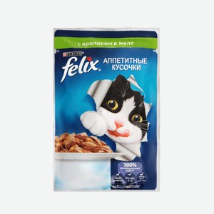 Феликс 75г с кроликом желе