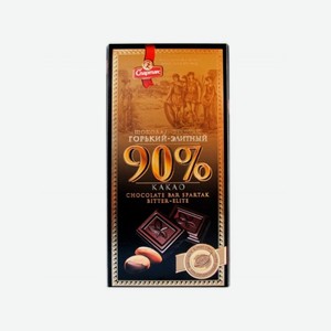 Шоколад СПАРТАК горький 90% (пенал) 85/90г