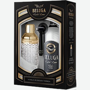 Водка Beluga Gold Line (gift box with shaker) 40% 0.75 л.