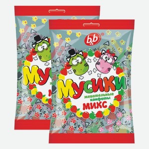 Конфеты жевательные Мусики Микс B&B 180 г