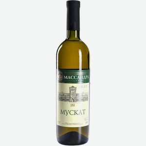Вино Массандра, Мускат, 750 мл, Белое, Сухое