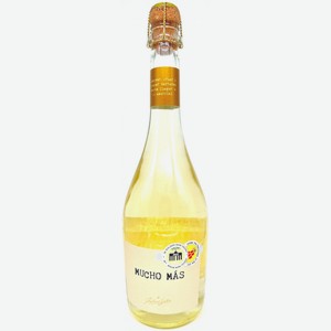 Вино  Мучо Мас  Экстра Драй, 750 мл, Игристое-белое, Сухое