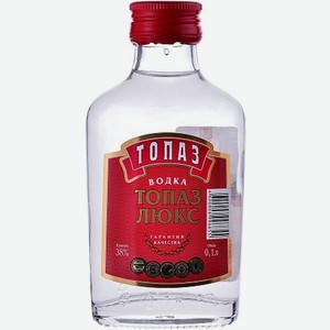 Водка  Топаз  Люкс (фляжка), 100 мл