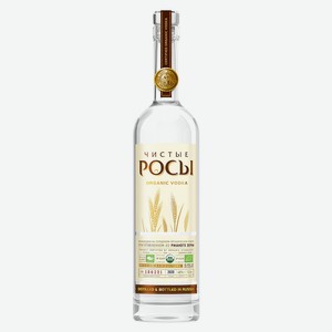Водка Чистые Росы из ржаного зерна 40% 0,5л