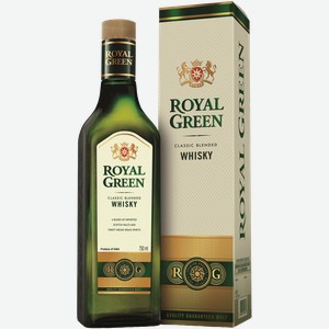 Виски Royal Green Classic Blended Whisky (gift box) 42.8% 0.75 л.