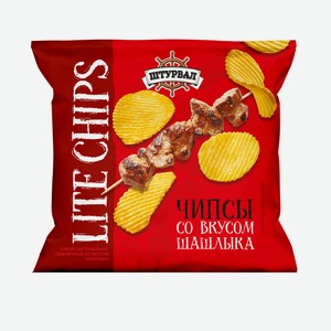 Снеки  ОВАЛ  со вкусом шашлыка 20г CHIPS LITE 30шт
