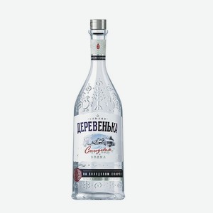 Водка  ЗИМНЯЯ ДЕРЕВЕНЬКА на солодовом спирте  Альфа  0,25л 40%